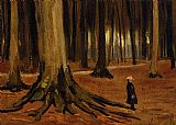 Girl in the Woods by Vincent van Gogh